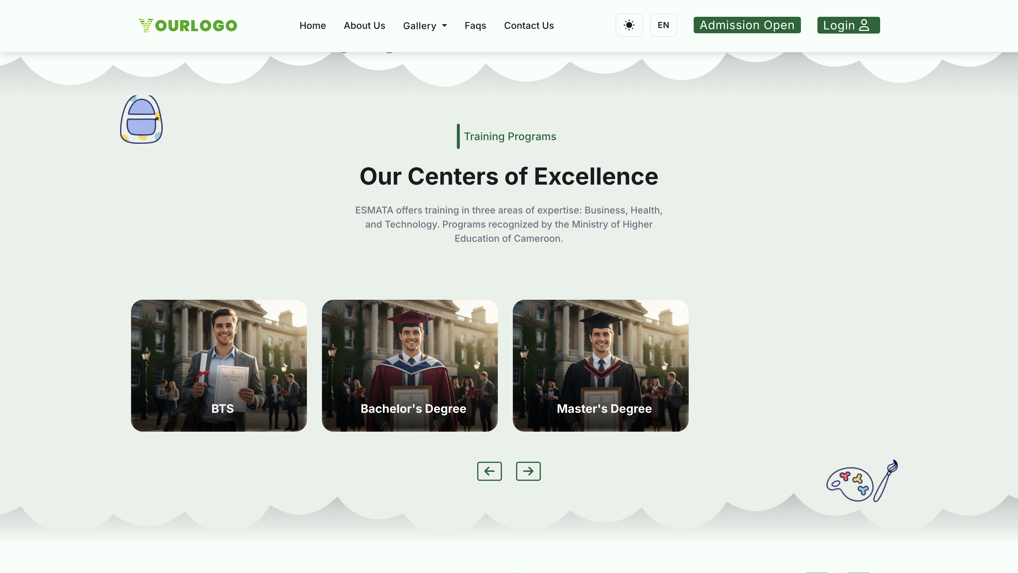 Training Program Page